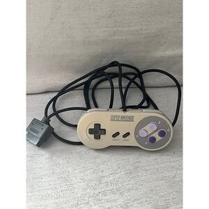 Nintendo Super NES Controller SNS-005 OEM SNES Gray Purple Wired Gamepad